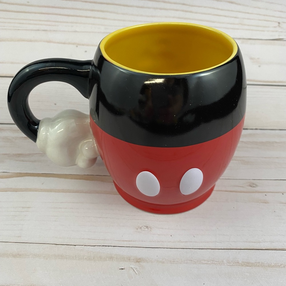 Disney Parks Authentic Original Mickey Mouse Hand Handle Coffee Tea Mug 16oz - Picture 3 of 6